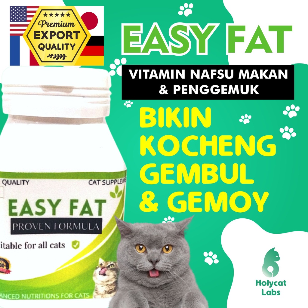 VITAMIN JEPANG KUCING EASY FAT PENGGEMUK ALAMI VITAMIN KUCING OBAT KUCING NUTRISI REPACK 1 PCS