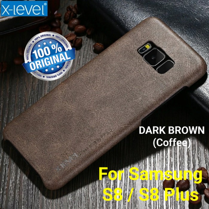 Samsung S8 edge S8+ plus leather back cover case hp X-LEVEL VINTAGE