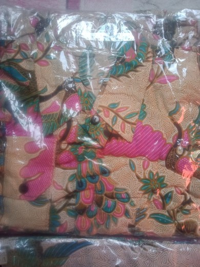 Batik Couple Notoarto Batik Ipnu-ippnu Kemeja Pria Sogan Lawasan Manuk Kembar Katun Cap Solo Baru