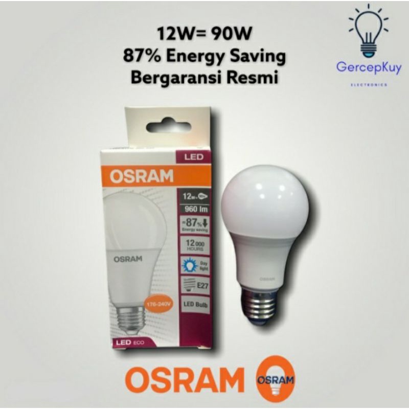 Lampu Osram 12W / 12 Watt Putih E27