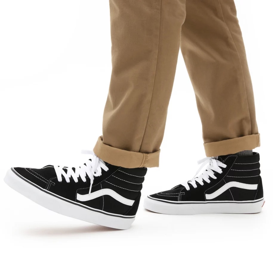 SALE DISKON! V4NS SK8-HI BLACK/WHITE CLASSIC 100% ORIGINAL BNIB