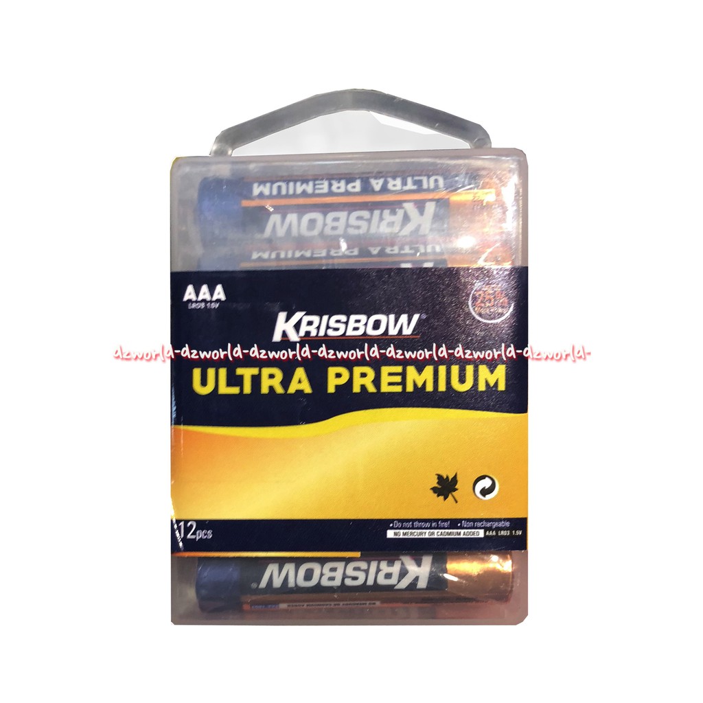 Krisbow Ultra Premium AAA 12 Pcs Baterai A3 Box Batrai