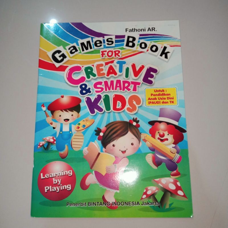 buku games book for creative dan smart kids full colour 56 halaman (21×28cm)