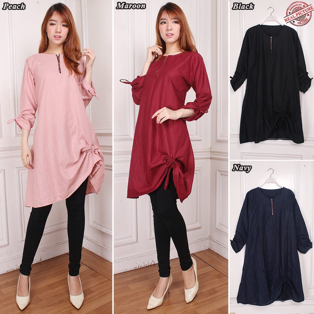Blouse Tunik Junda Long Tunik Wanita
