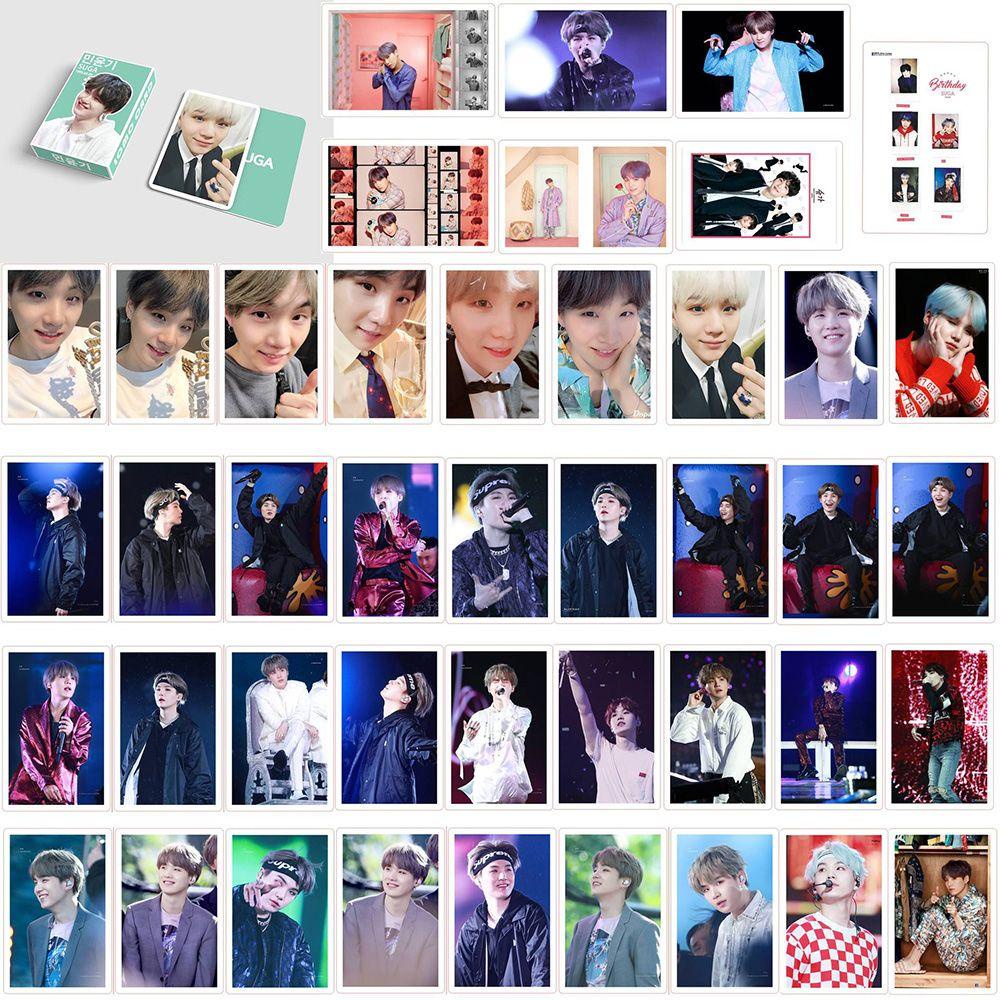 R-flower 54lembar BTS Lomo Card Star Support Kado Kipas Jimin RM Suga Gambar Photo Card