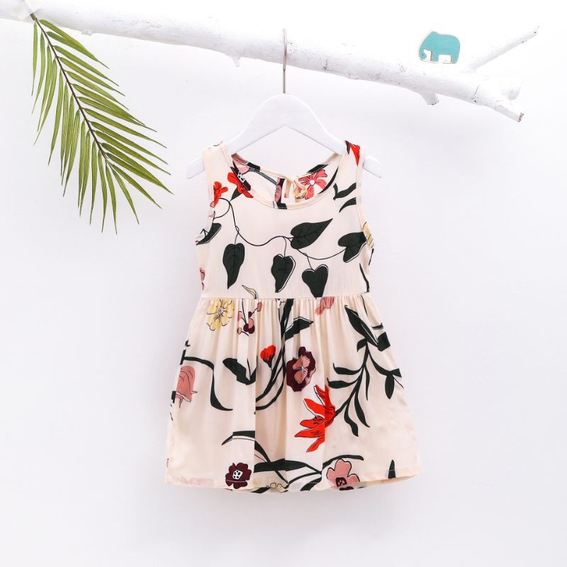 AN-29 Dress Daster Anak Perempuan Bahan katun organic serat bambu