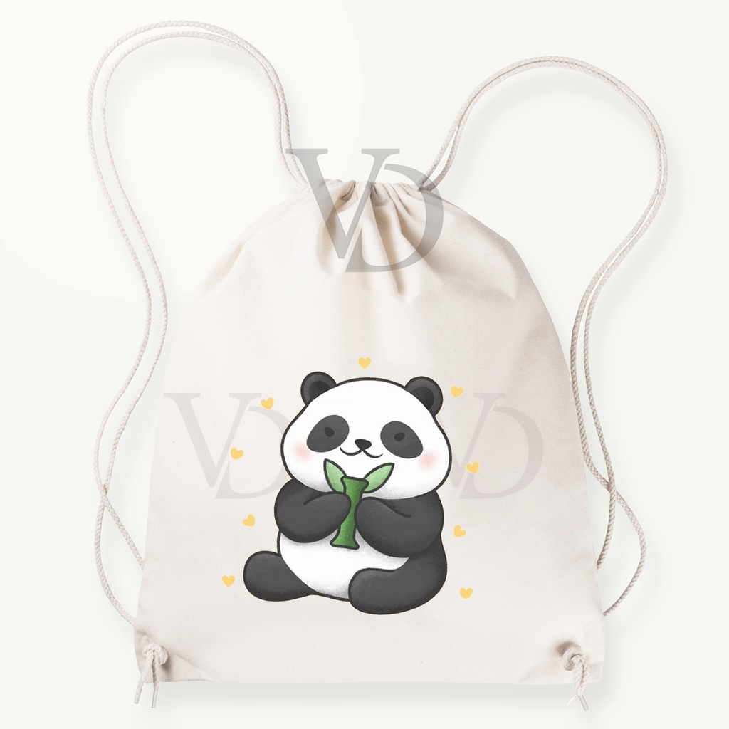 Tas Serut  kanvas / tas serut korea / tas lucu/ tas gendong kanvas / tas custom korea / tas motif animal