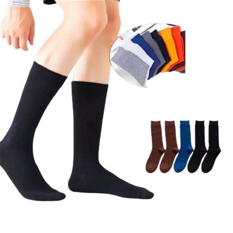Kaos Kaki Polos Pria Dewasa Kantoran Modern Premium Spandek Sebetis