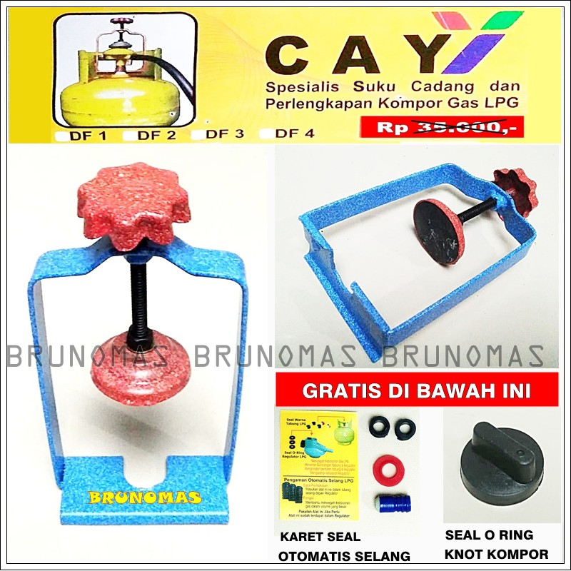 Pengaman Kompor Gas CAY - Catok Regulator Tabung LPG 3kg dan 12kg