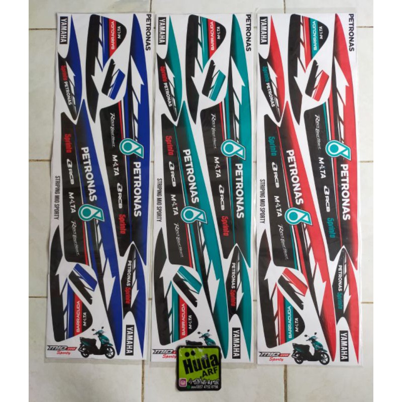 striping variasi list stiker variasi mio smile mio sporty "petronas"