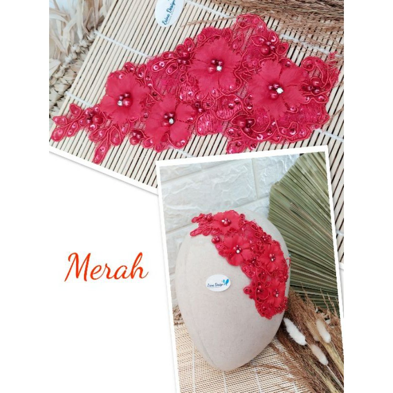 002 1 Headpiece hijab / headpiece wisuda / headpiece pengantin-2
