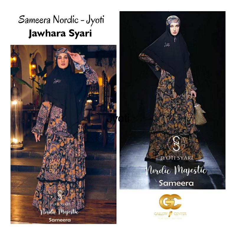 SAMEERA NORDIC MAJESTIC Original By Jyoti Syari Sisterbrand of Jawhara Syari. Gamis set super elegan