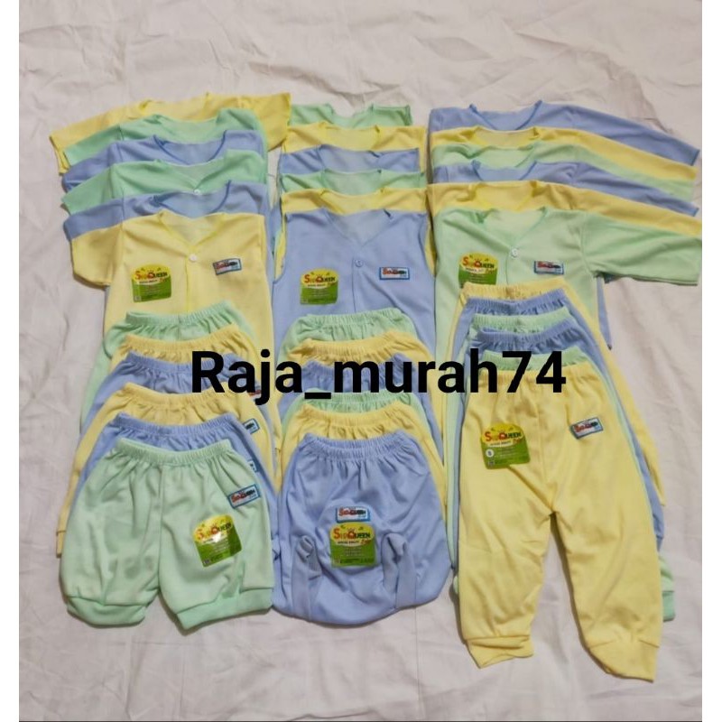 36 pcs paket baju bayi polos shaqueenbaru lahir 0-6 bulan