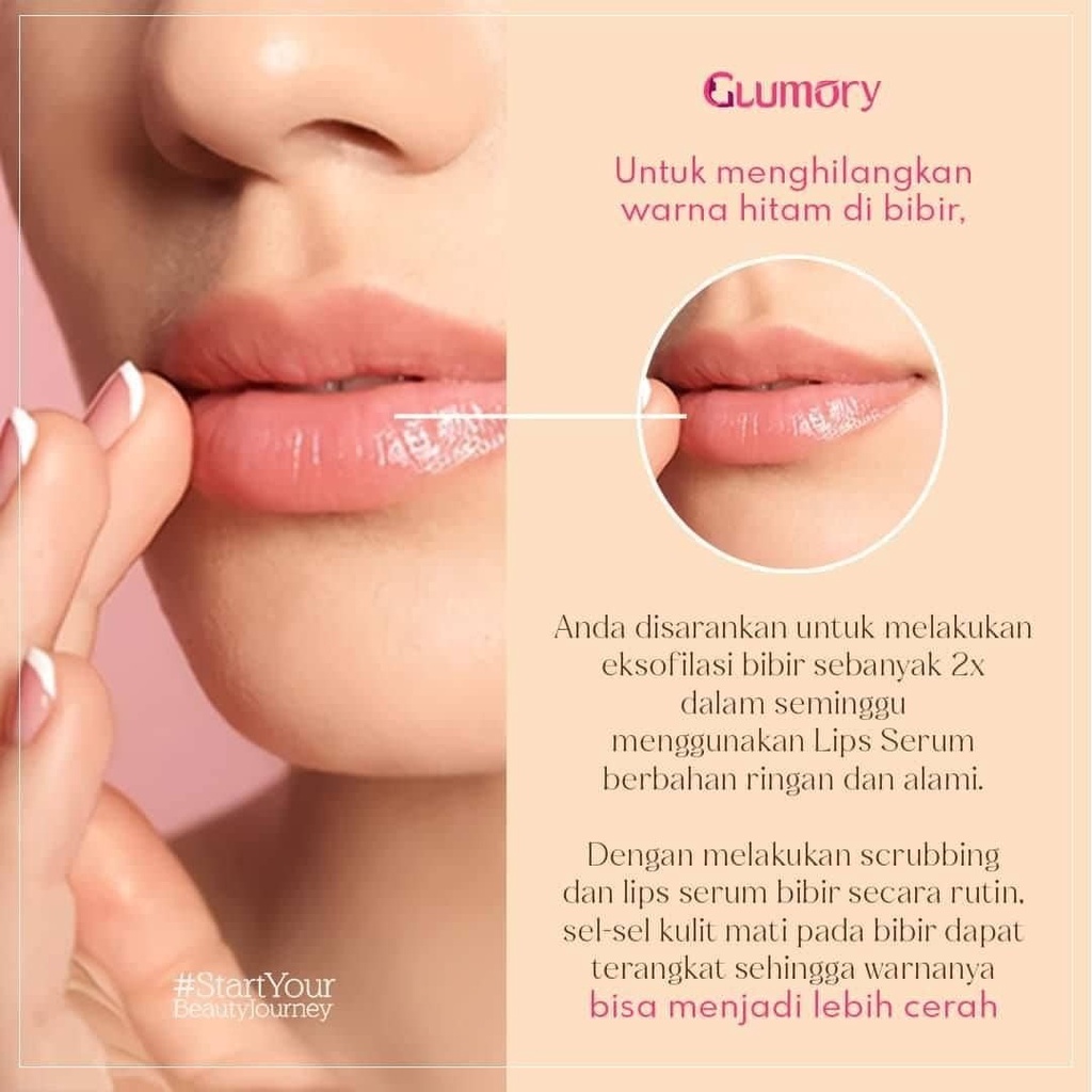 Glumory Lips Serum Original BPOM Lips Serum Pelemebab Bibir Pencerah Pemerah Bibir Penghilang Bibir Hitam Glumory Lips Serum Lipstick Tahan Lama Pencerah Pelembab Bibir Menutrisi Bibir Penghalus Bibir