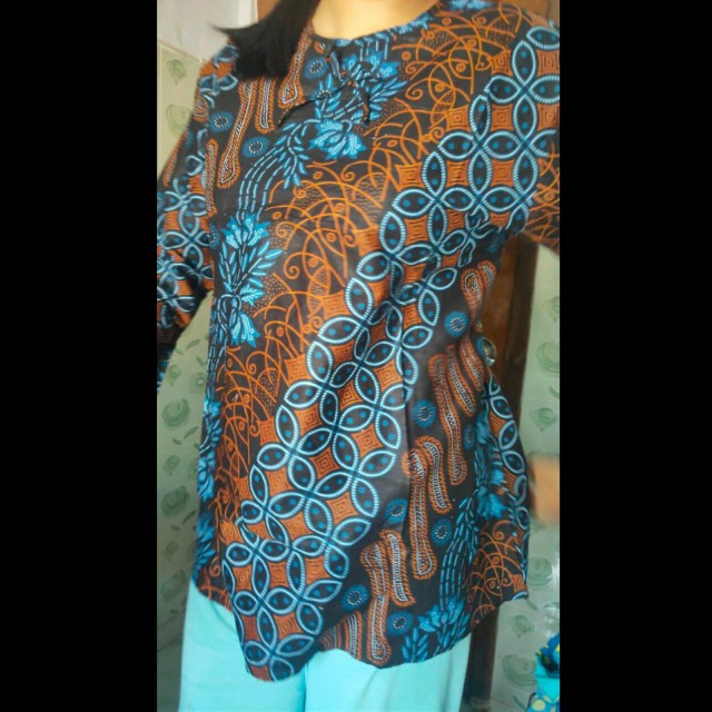 Batik  Couple Keluarga Sania Ruffle Ori Ndoro Jowi Dnt Mataran