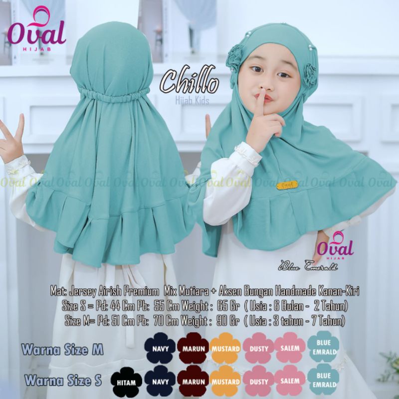 oval hijab chillo kids