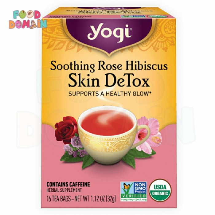 

Yogi Tea Soothing Hibiscus Skin Detox 16 Tea Bags 32 gr