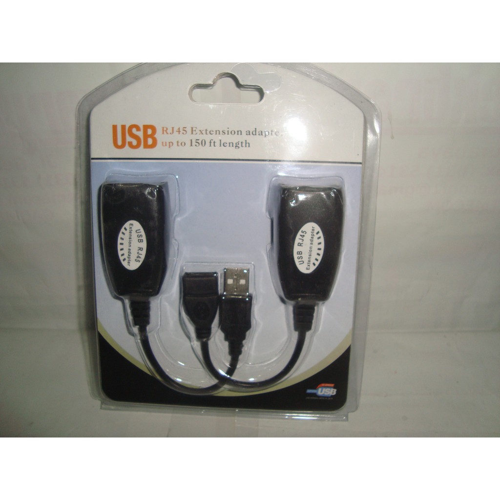 Jual Kabel Adapter Extension USB Male To RJ45 + USB Female To RJ45 Limited