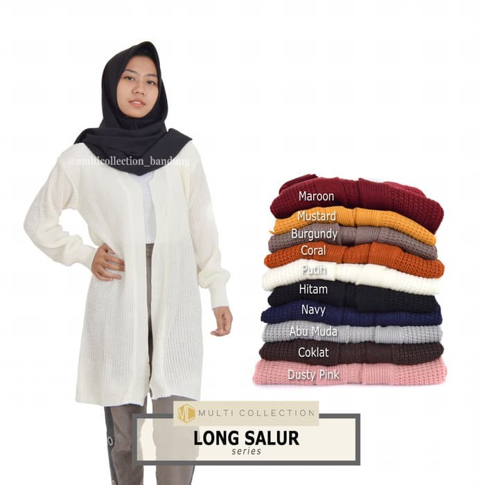 OP14 Korean Jaket Cewek Muslimah Terlaris Ropper Faste Knit / Sweater Rajut Wanita