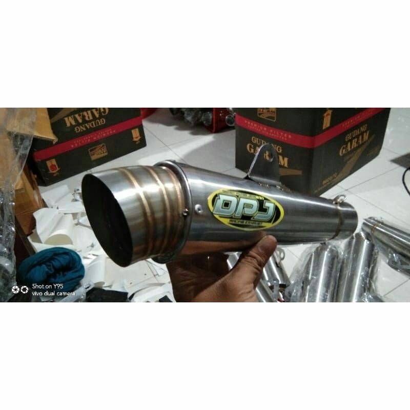 slincer knalpot racing DPJ jigsaw keong inlet 50mm pnp herex bebek matic sport ngkeer ngkeer