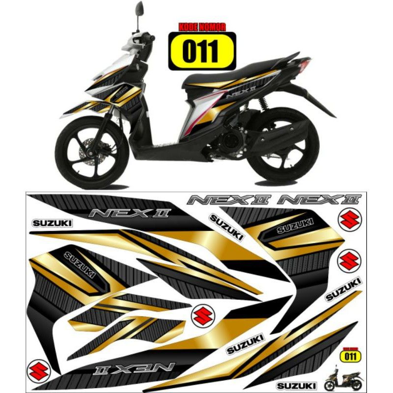 striping sticker Suzuki Nex 2 Semifulllbody
