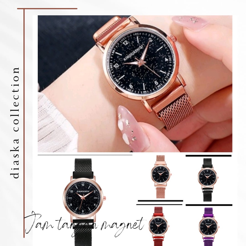 Jam Tangan Wanita Dengan Strap Rantai Pasir Analog (010SL)