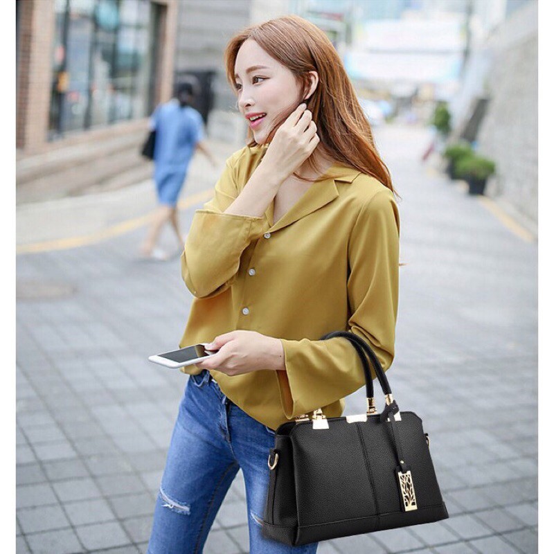 SG1125 syafniegalery hand bag impor tas kulit tas kantor wanita tas fashion 0616 7194