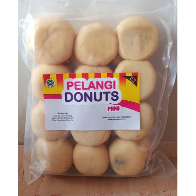 

Donat kentang pelangi potato donuts isi coklat meler 24s pelangi donuts