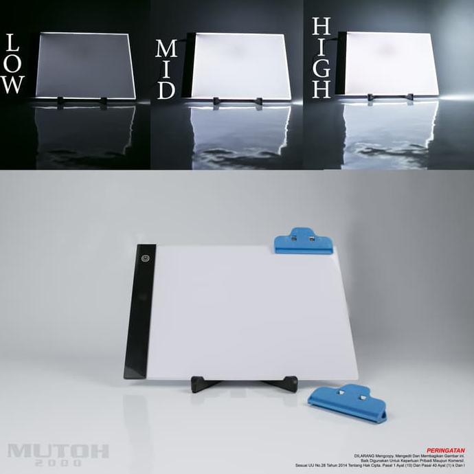 

TERLARIS LED Drawing Tracing Board A4 (Dimmer sistem) Meja Gambar Jiplak A4