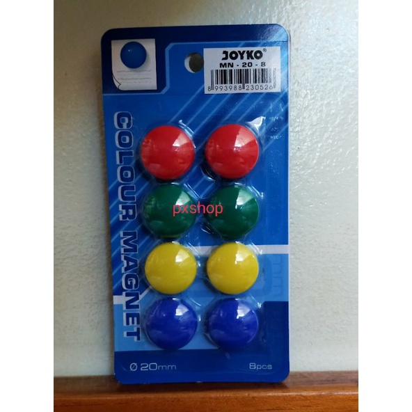 

Colour Magnet 8pcs / Magnet Papan Tulis