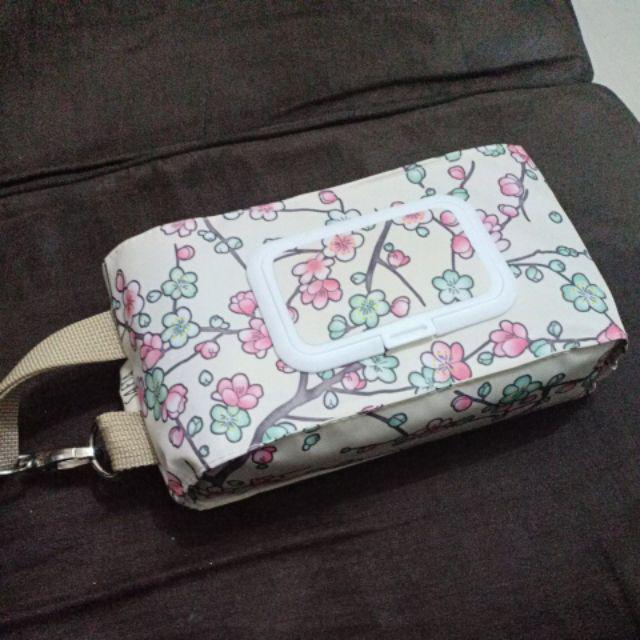 Tempat Tissue Basah Dan Kering 2in1 3in1 4in1 Bunga Krem