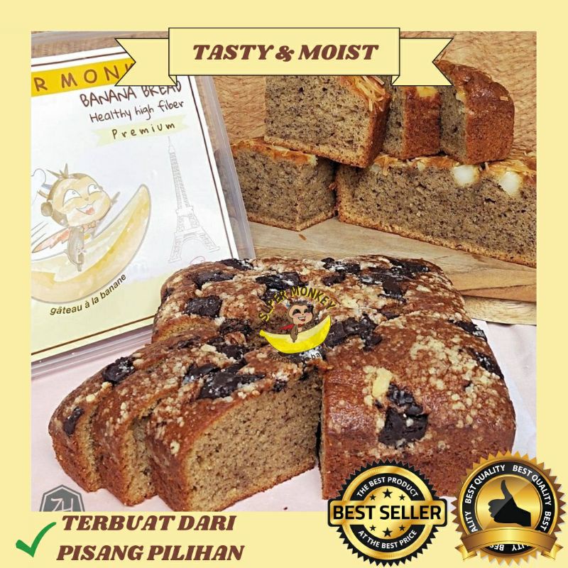 

Banana Bread | Banana Cake | SuperMonkey | Noni's Bakery | Original | Cokelat | Blueberry | Keju