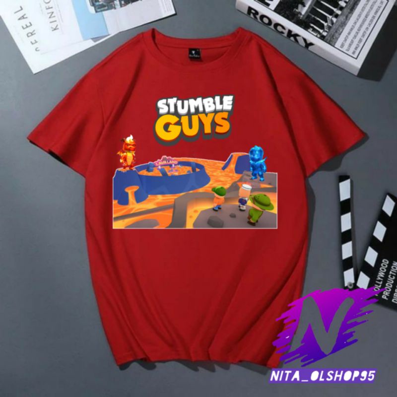 koas anak stumble guys lava land baju stumble guys map lava land