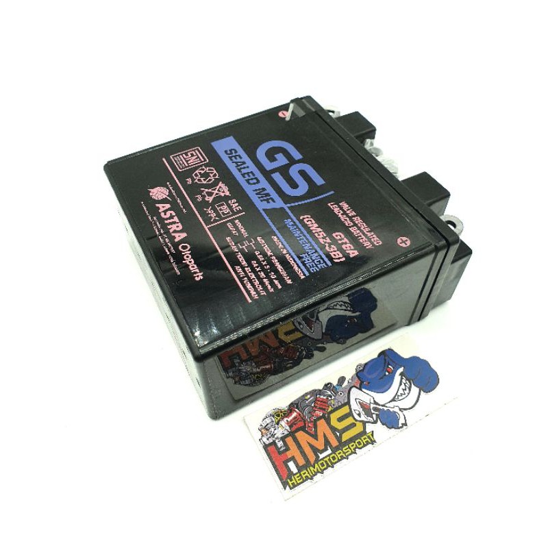 Jual Aki Motor Aki Kering Gs Astra MF GT6A - GM5Z-3B | Shopee Indonesia