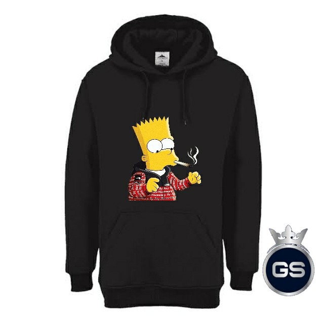HOODIE JAKET SWEATER DISTRO SIMPSON X SUPREME FASHION BRANDED/COD