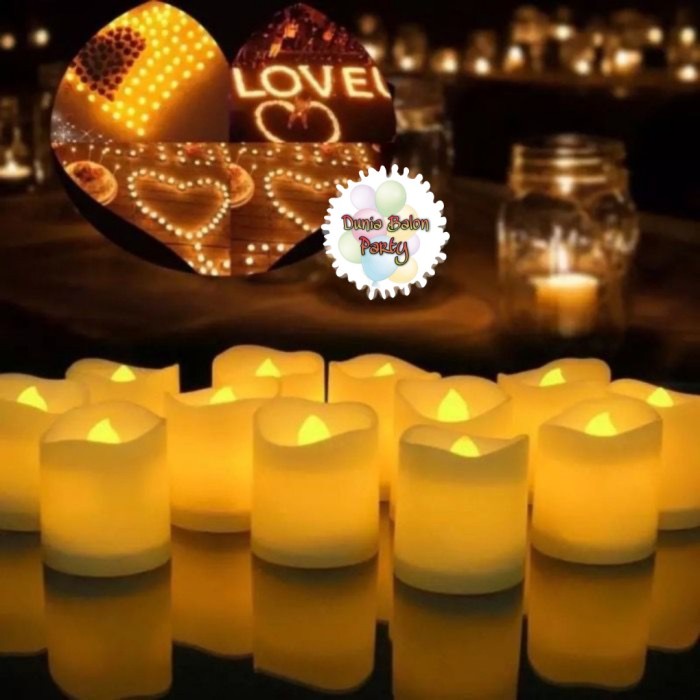 Lilin Led / Lilin Elektrik / Electric Candle / Smokelles Candle Isi 24