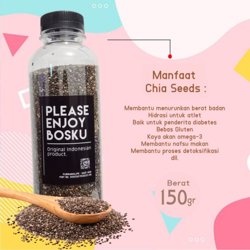 

Yummer | YummerBlack Chia seeds import peru 150gr organic seeds