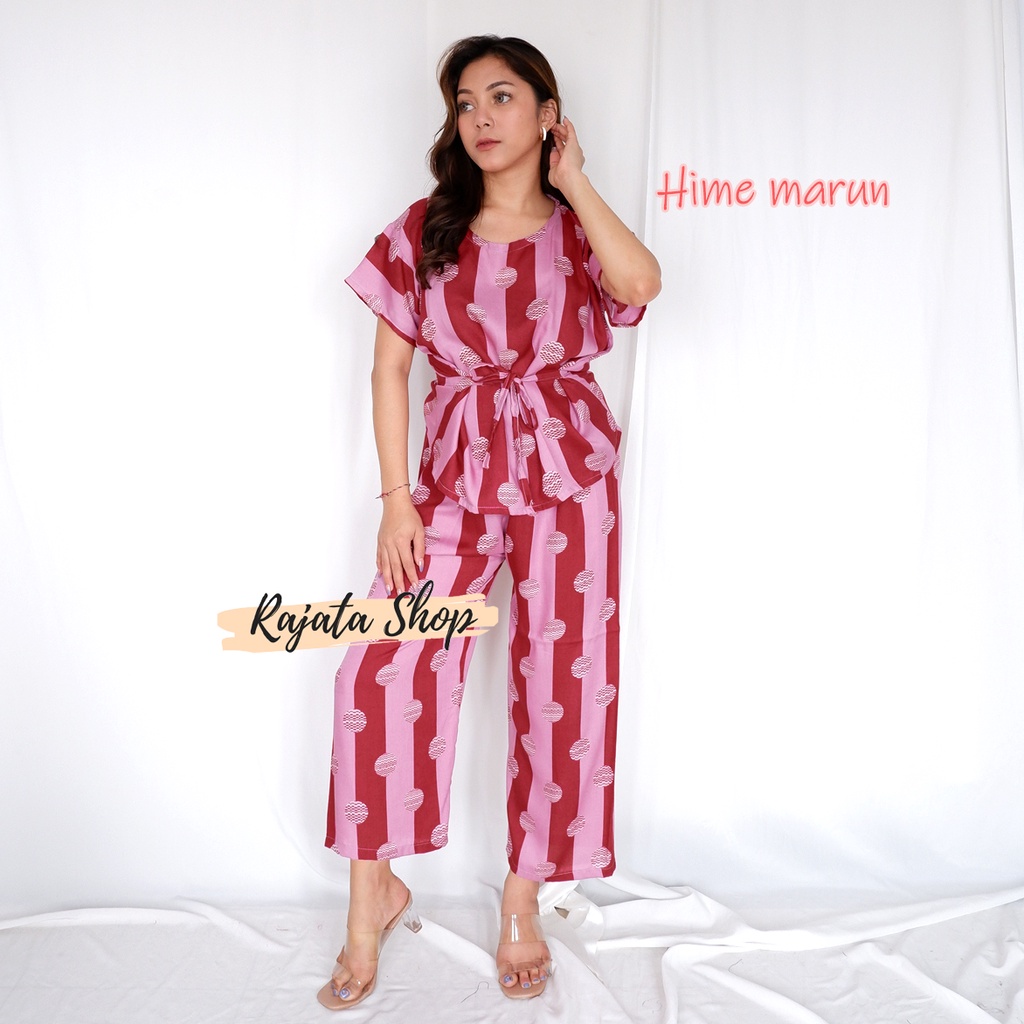 DASTER SETELAN BABYDOLL-BD HIME MARUN