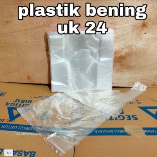 kantong plastik bening uk 24/kresek bening uk 24