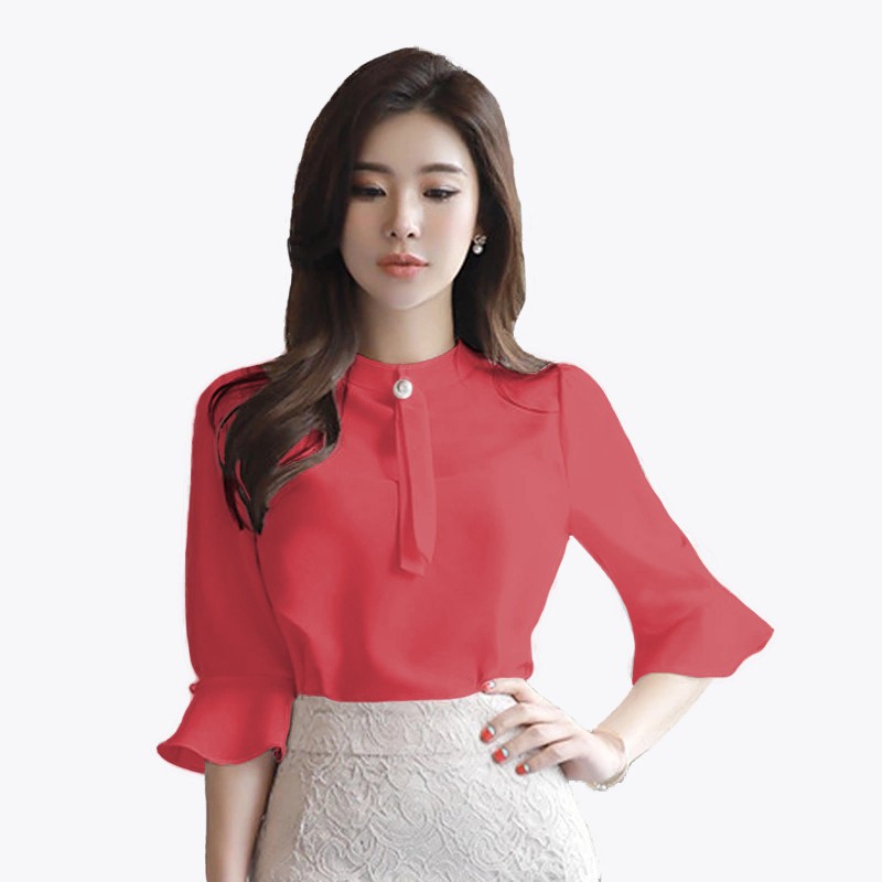 Blus Wanita Korea Lengan panjang Cantik murah terbaru - XSHOP Chloe