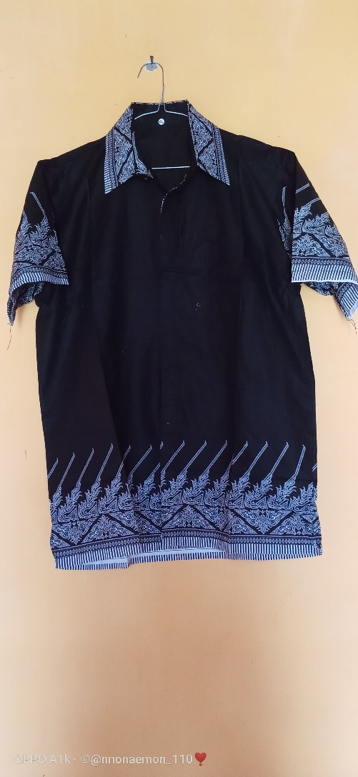 Batik Couple Keluarga Sania Ruffle Ori Ndoro Jowi Dnt Motif Modang Abu E