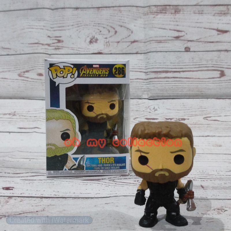 {COD} PROMO!!! Funko Pop Marvel Avengers Infinity War Thor #286| Funko Pop Thor| Action Figure Marvel Thor| Action Figure Thor