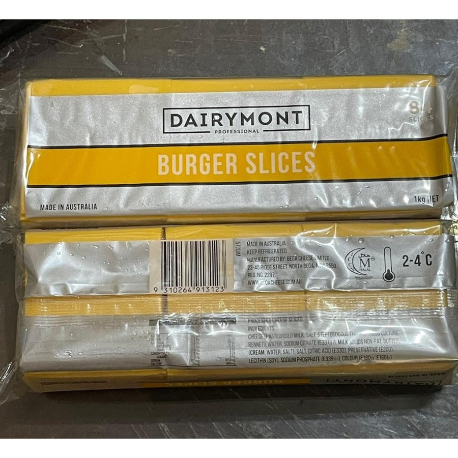 

Dairymont Red Cheddar Slice isi 84lmbr - Dirymont Burger Slice Gosend