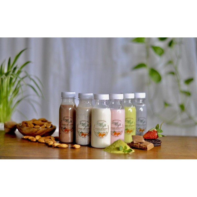 

trial kit bundle Almond Mylk - susu almond Home Made , 100 % asli dan murni