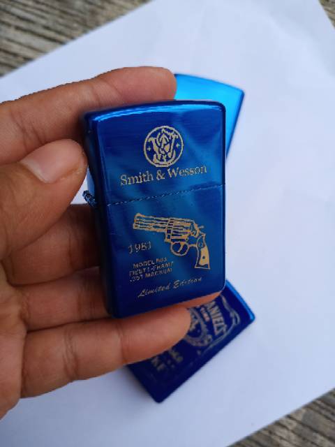 korek zippo Blue Motif Korek api Zippo