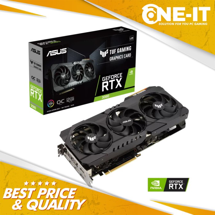 ASUS TUF Gaming GeForce RTX 3080 OC Edition 12GB GDDR6X LHR