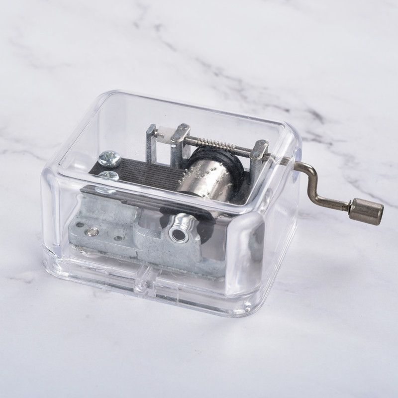 Kotak Musik Ulang Tahun Music Box Silver Happy Birthday Acrylic Manual Engkol Akrilik Antik Hadiah Kado Kekasih