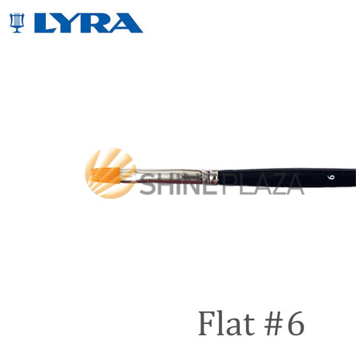 

Kuas Lukis Lyra Flat No. 6 - Kuas Lyra Datar - Taklon Art Brush Lyra