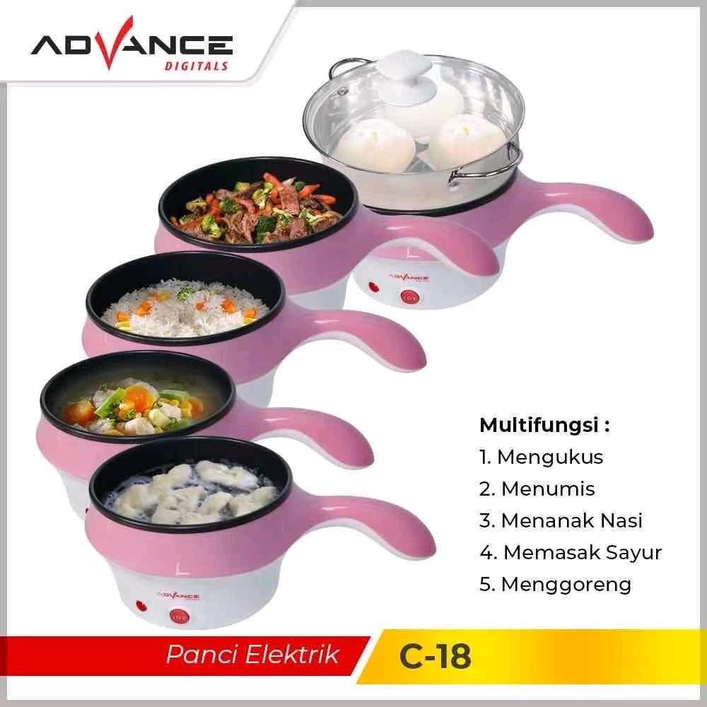 Advance Panci Elektrik Warmer Steamer Cooker Multifungsi C18