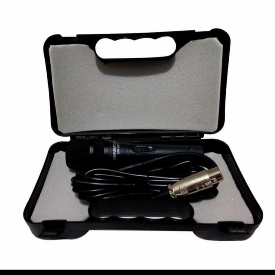 COD MIROPHONE KABEL KENWOOD KW-660 / MIC KARAOKE / MIC SALON AKTIF / MIC VOKAL KM-660